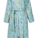 Pip Studio Pip Studio Peignoir Les Fleurs - Bleu XXL