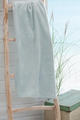 Hippocampe Serviette de plage Coquillages Brume 100x200