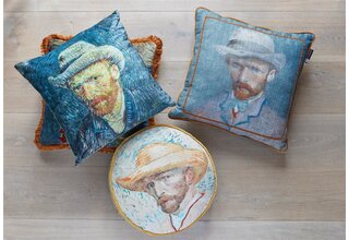 Beddinghouse x Van Gogh Museum Self Portrait Vincent Blue oreiller décoratif