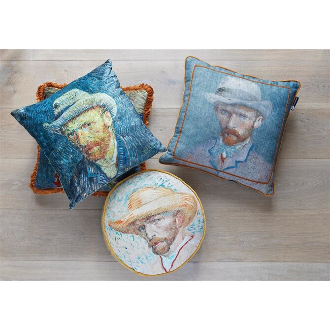 Beddinghouse x Van Gogh Museum Self Portrait Vincent Blue oreiller décoratif