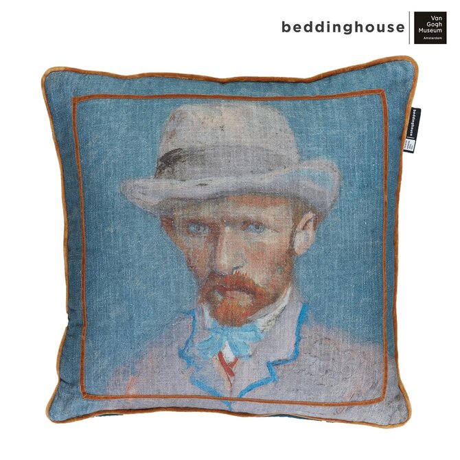 Beddinghouse x Van Gogh Museum Self Portrait Vincent Blue sierkussen