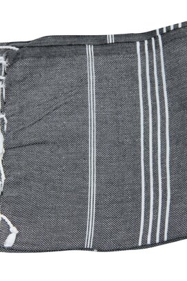 Hamamdoek 100%katoen 100x180cm Antraciet