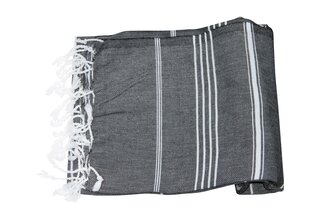 Serviette Hamam 100%coton 100x180cm Anthracite