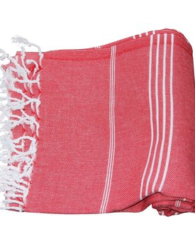 Hamamdoek 100%katoen 100x180cm Rood