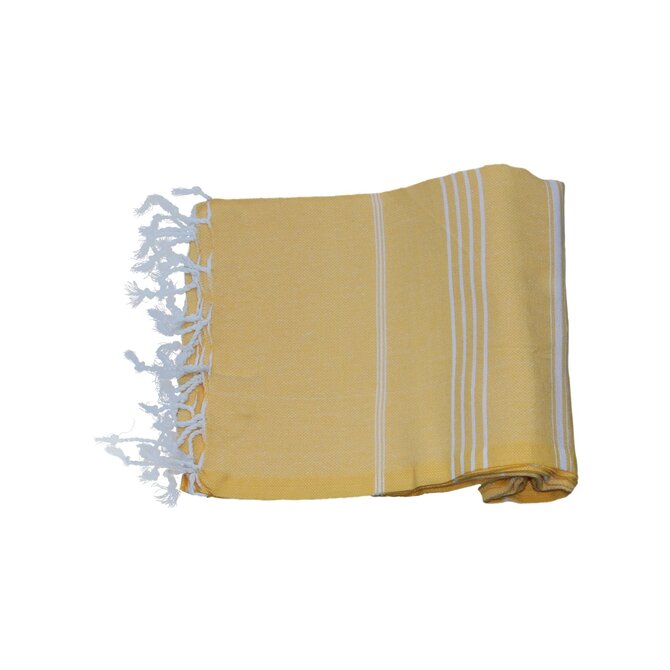 Serviette de Hamam 100%coton 100x180cm Jaune