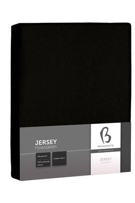 Bonnanotte Jersey Double Stretch Drap-Housse Noir 90x220