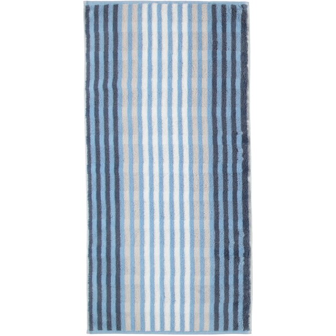 Cawö Noblesse Seasons Badhanddoek Streifen - sky - 80x150