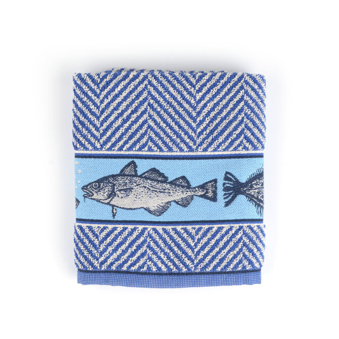 Bunzlau Castle Kitchen Towel Fish Royal Blue