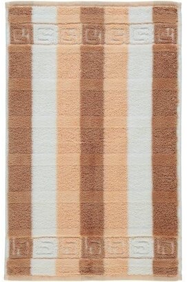 Cawo Classic Blockstreifen Gastendoekje Zalm 30x50