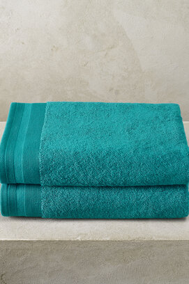 De Witte Lietaer badhanddoek Excellence 70x140 lake green