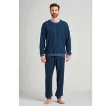 Schiesser pyjama homme long 175603 jeans bleu