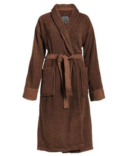 Essenza Connect Organic Uni bathrobe XS Leather brown