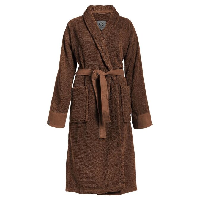 Essenza Connect Organic Uni bathrobe XS Leather brown