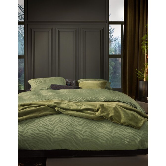 Essenza Belen Dekbedovertrek 200x220+2/60x70 Forest green