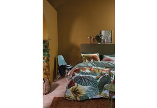 Beddinghouse Begonia Dekbedovertrek - Groen 200 x 200/220 cm + 2x 60 x 70 cm