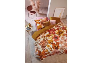 Beddinghouse Flora Dekbedovertrek - Ochre 240 x 200/220