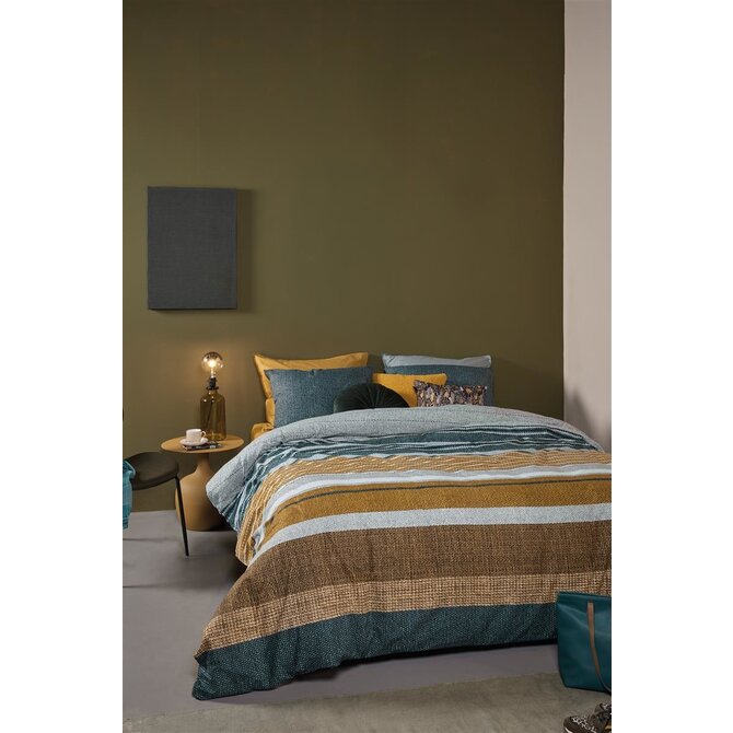 Beddinghouse Lex Housse de couette - Vert 140 x 200/220 cm + 1x 60 x 70 cm