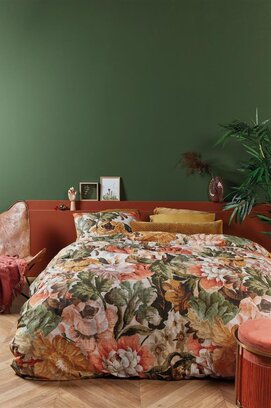 At Home by Beddinghouse Memory Dekbedovertrek - Oker 200 x 200/220 cm