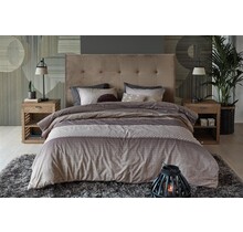 Rivièra Maison Retrograde Dekbedovertrek - Bruin 140 x 200/220 cm + 1x 60 x 70 cm