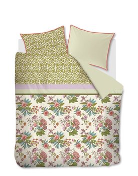 Oilily Line Flower Dekbedovertrek - Multi 240 x 200/220 cm + 2x 60 x 70 cm