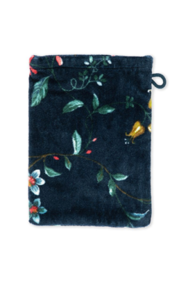 Pip Studio flanelle Les Fleurs Bleu foncé 16x22