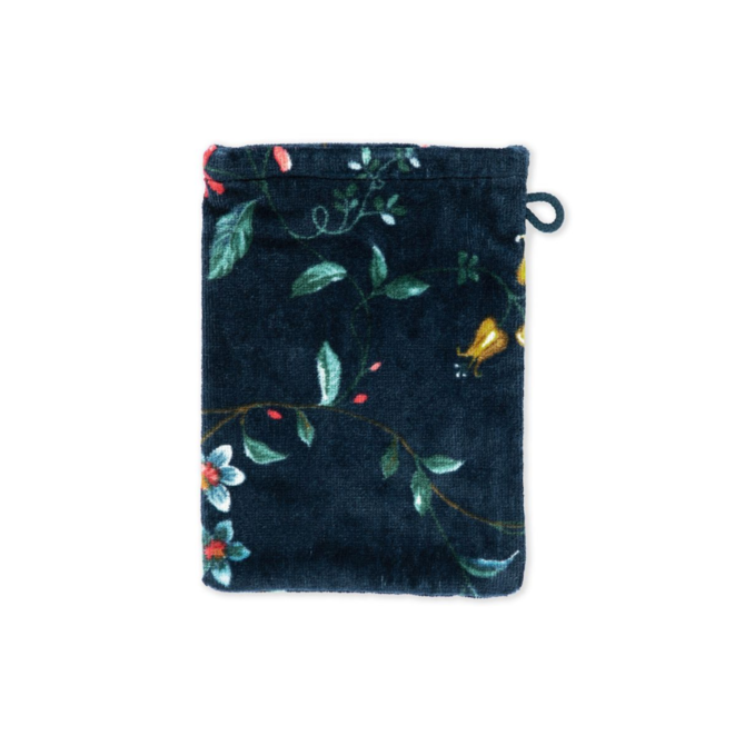 Pip Studio flanelle Les Fleurs Bleu foncé 16x22