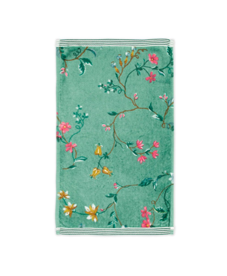 Pip Studio gastendoek Les Fleurs Green 30x50