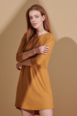 Essenza Lykke Uni Nightdress 3/4 sleeve L Cashew