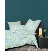 Janine Enveloppe de couette Milano 45029/02 Rauchblau 240x200/220
