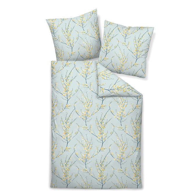 Janine Dekbedovertrek Milano 45029/02 Rauchblau 240x200/220