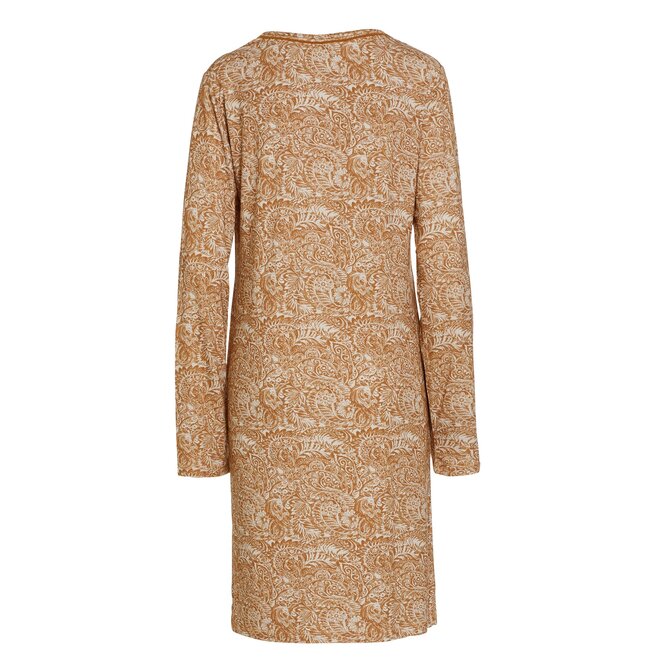 Essenza Emmy Halle Chemise de nuit manches longues S Cajou