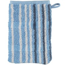 Cawö Noblesse Lines Streifen Washandje sky