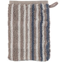 Cawö Noblesse Lines Streifen Gant de toilette graphit