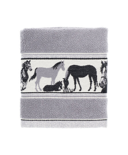 Bunzlau Castle keukendoek Horse grey 53x60