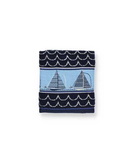 Bunzlau Castle Keukendoek Boat Dark Blue