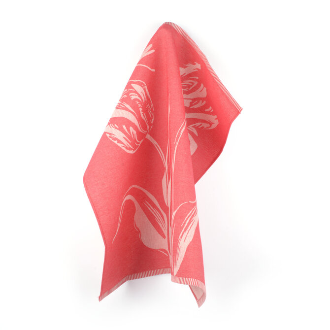 Bunzlau Castle Torchon Tulipes Rouge