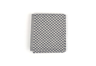 Bunzlau Castle Theedoek Small Check Dark Blue