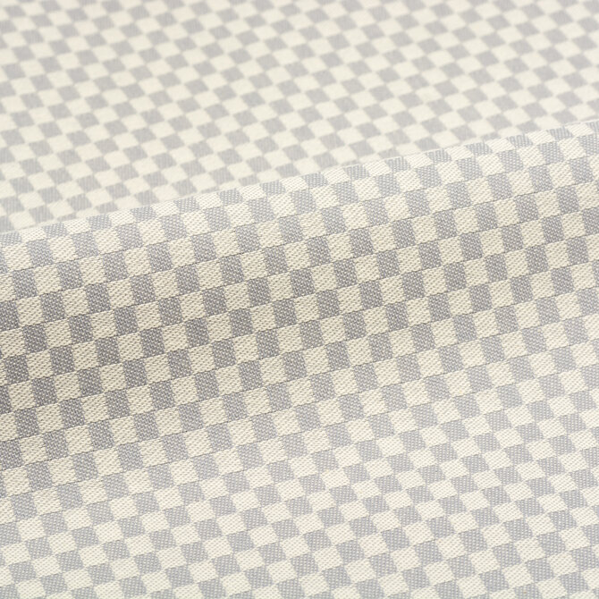 Bunzlau Castle Theedoek Small Check Grey