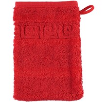 Cawö Noblesse Uni Gant de toilette rouge