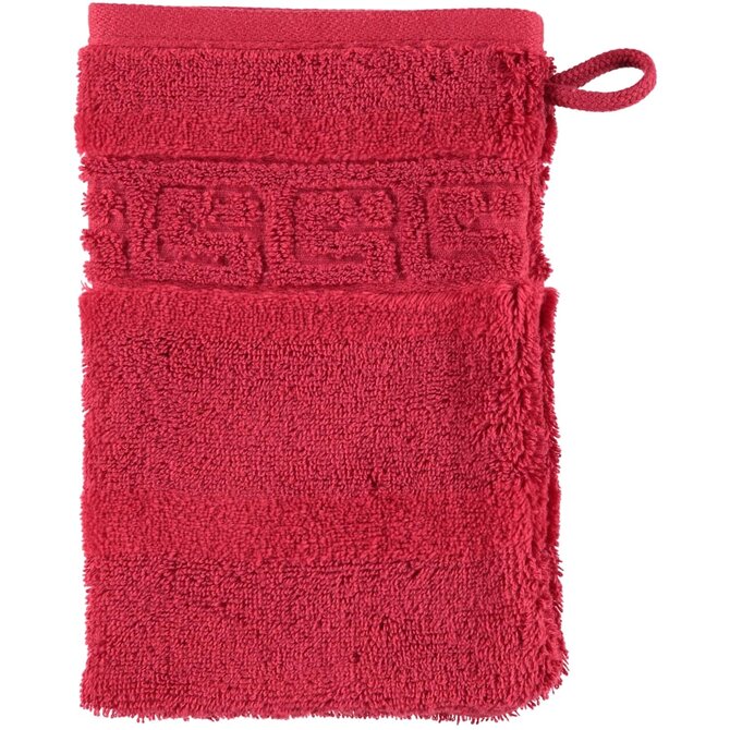Cawö Noblesse Uni Gant de Toilette Bordeaux