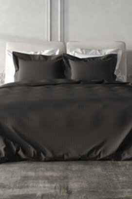 HNL housse de couette Satin Stripe Dark Gull Grey 240x220