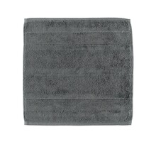 Cawö Noblesse2 Uni Gezichtsdoekje 30x30 Antraciet