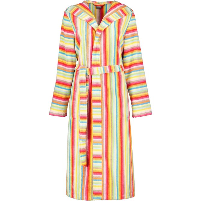 Cawo Ladies Bathrobe 7081 Terry Cloth with Hood Multi 46