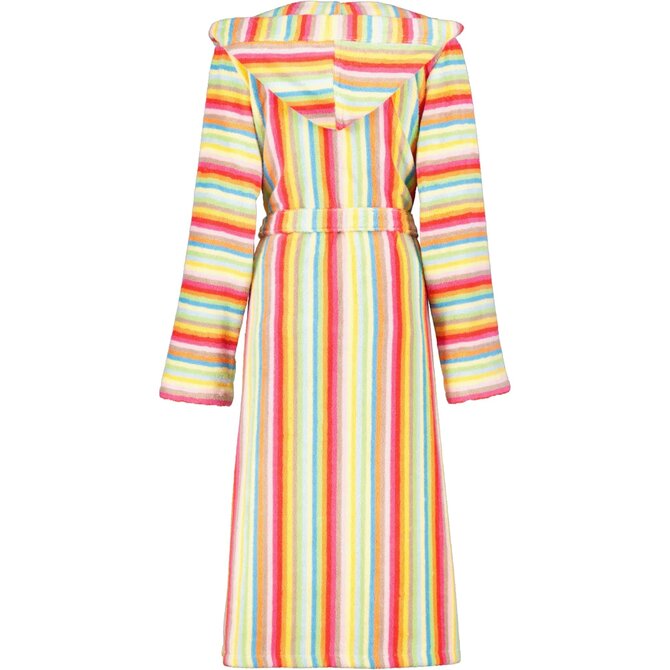 Cawo Ladies Bathrobe 7081 Terry Cloth with Hood Multi 46