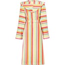 Cawö Cawo Dames Badjas 7081 Badstof met Capuchon Multi 42