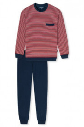 Schiesser heren pyjama lang 175683 red