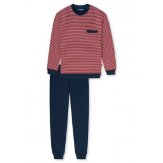 Schiesser heren pyjama lang 175683 red