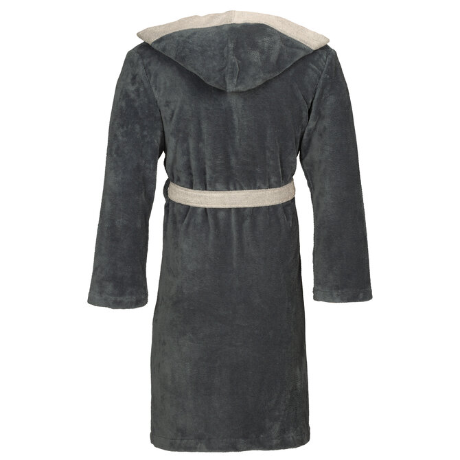 Vossen Peignoir Poppy flanell/light grey L Vossen Peignoir Poppy flanell/light grey L