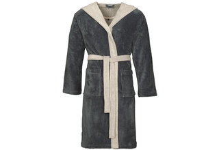 Vossen Badjas Poppy flanell/light grey  L