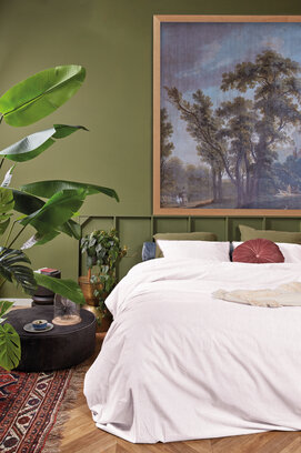 At Home by BeddingHouse Minimalist Dekbedovertrek - Zand 240 x 200/220 cm